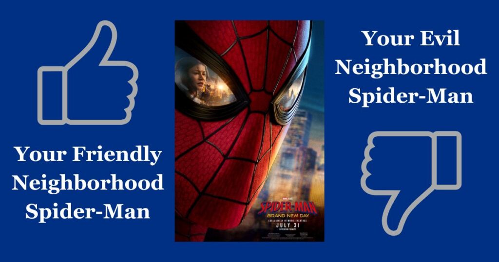 Photo of Spider-Man Brand New Day poster copyrighted by 2026 Sony Pictures Entertainment Inc.